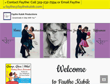Tablet Screenshot of faythekubik.com